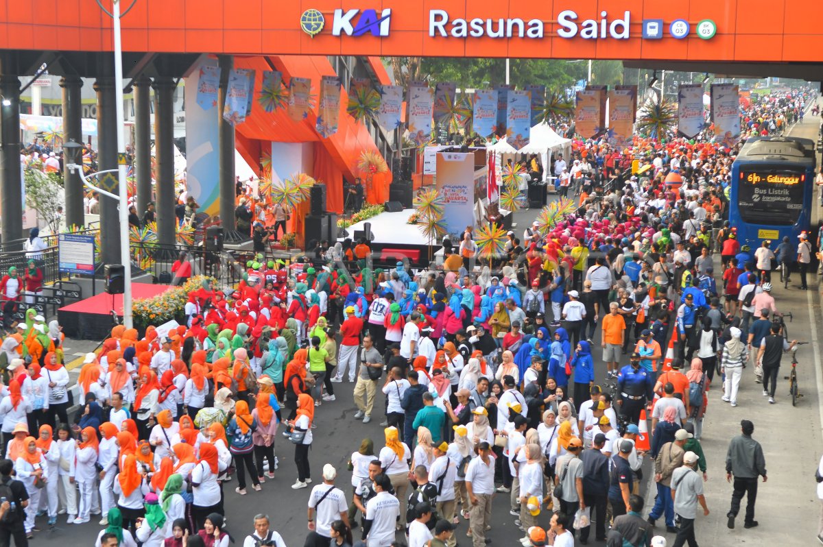 CFD Rasuna Said Perdana Diserbu Warga, Pramono Anung Sampai Kaget Lihat Antusiasnya