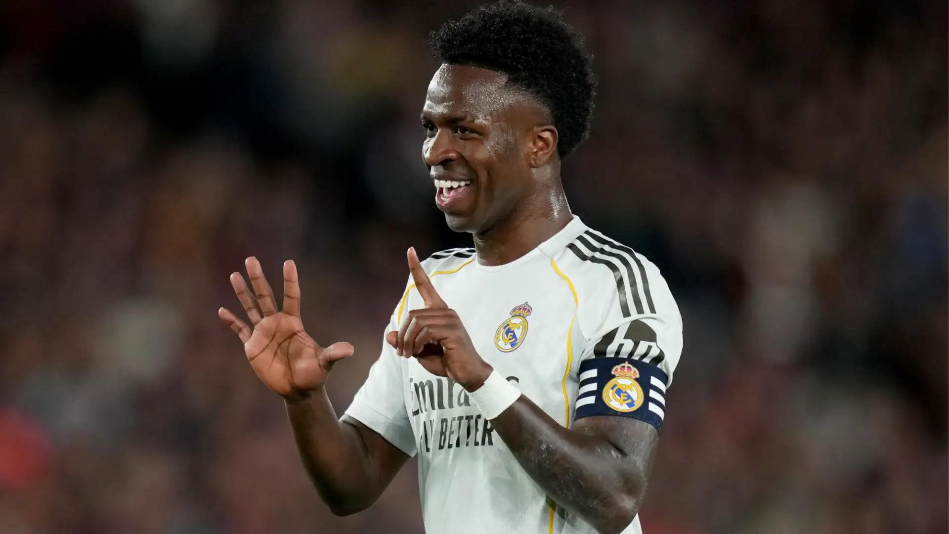 Gestur Vinicius Junior di El Clasico Jadi Sorotan, Sindir Barcelona dengan Angka 15