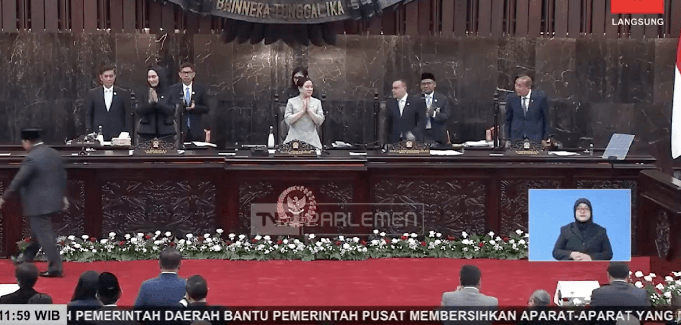 Momen Mic Bocor "Jangan Teriak Hidup Jokowi" Usai Pidato Prabowo di Rapat Paripurna DPR Viral, Tuai Sorotan Publik