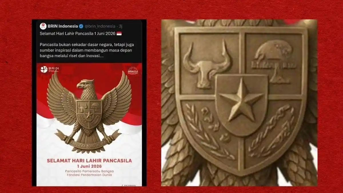 BRIN Buat Lambang Garuda Pakai AI untuk Hari Pancasila, Netizen Protes sampai Lembaga Minta Maaf