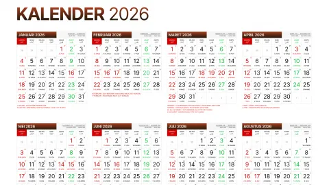 Catat Sisa Tanggal Merah 2026, Masih Ada Libur Kemerdekaan dan Long Weekend Natal