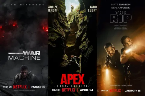 5 Film Netflix Paling Banyak Ditonton Sedunia Sepanjang 2026, Ada War Machine dan Apex!