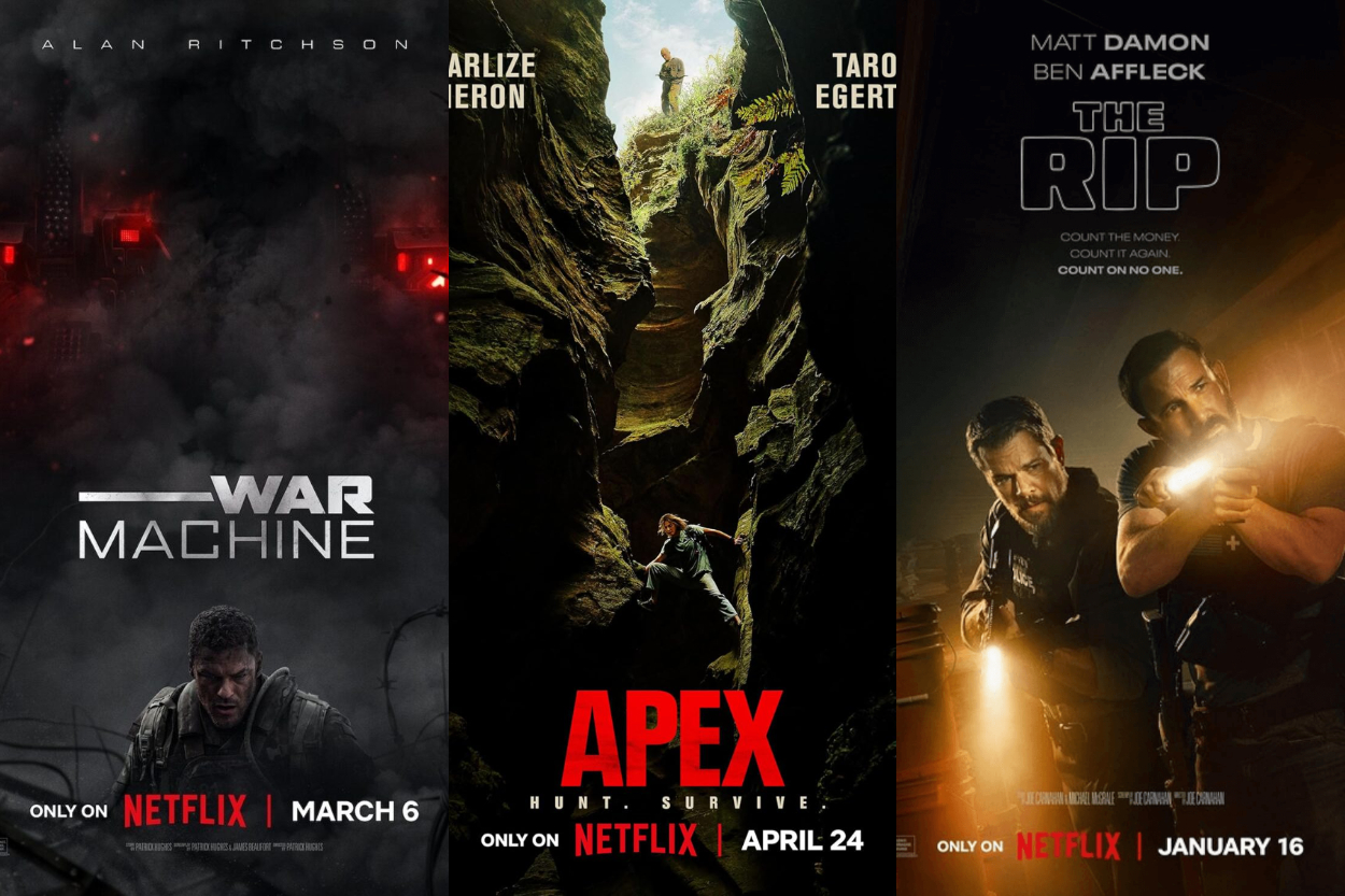 5 Film Netflix Paling Banyak Ditonton Sedunia Sepanjang 2026, Ada War Machine dan Apex!