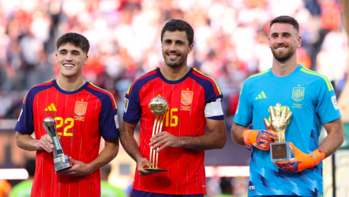 Spanyol Sapu Bersih Penghargaan Individu Piala Dunia 2026, Rodri Dinobatkan sebagai Pemain Terbaik