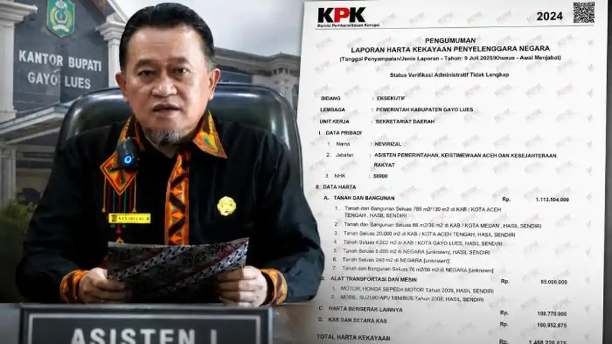 Nevi Rizal Jadi Sorotan, Ternyata Segini Harta Kekayaannya Menurut LHKPN