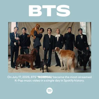 BTS Rajai Spotify, Video Musik NORMAL Jadi MV K-Pop Terlaris dalam Sehari