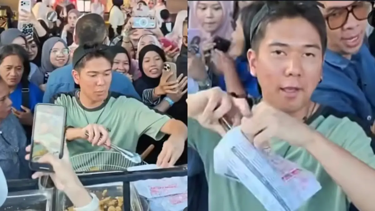 Iqbaal Ramadhan Jualan Gorengan di Pestapora, Aksi Promosi Film "Operasi Pesta Copet" Jadi Sorotan