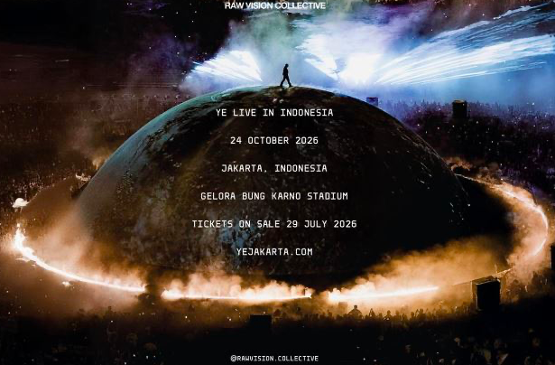 Konser Perdana Kanye West di Jakarta Diumumkan, Tiket Mulai Dijual Akhir Juli