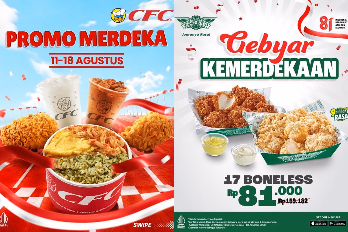 Promo Makanan 17 Agustus 2026, Rayakan Kemerdekaan dengan Potongan Harga