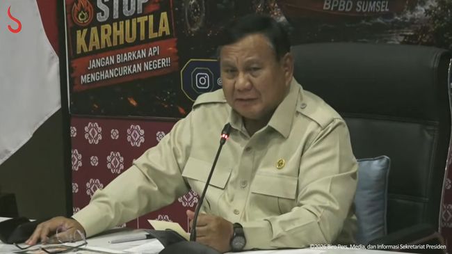 Prabowo Dorong Uji Coba Tepung Ubi untuk Atasi Karhutla