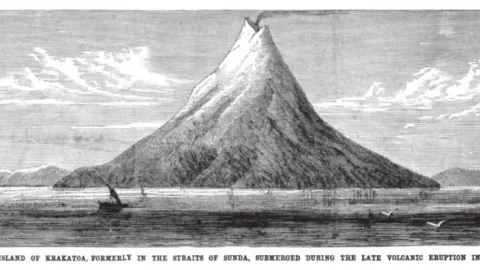 Sejarah Krakatau 1883: Bukti Dahsyatnya Erupsi Gunung Api Indonesia yang Mendunia, Bikin Langit Eropa dan Amerika Merah Menyala