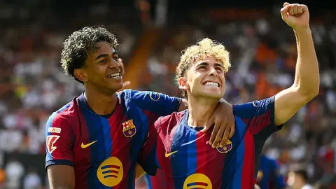 Lamine Yamal dan Fermín López Makin Padu, Barcelona Punya Duet Berbahaya