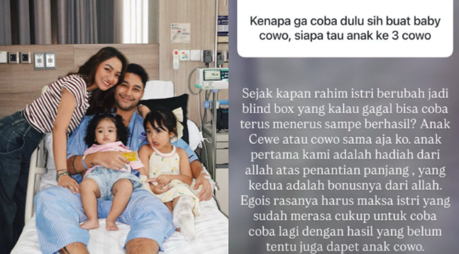 Krisjiana Baharudin Disinggung soal Keinginan Memiliki Anak Cowok Usai Vasektomi: "Rahim Istri Bukan Blind Box"