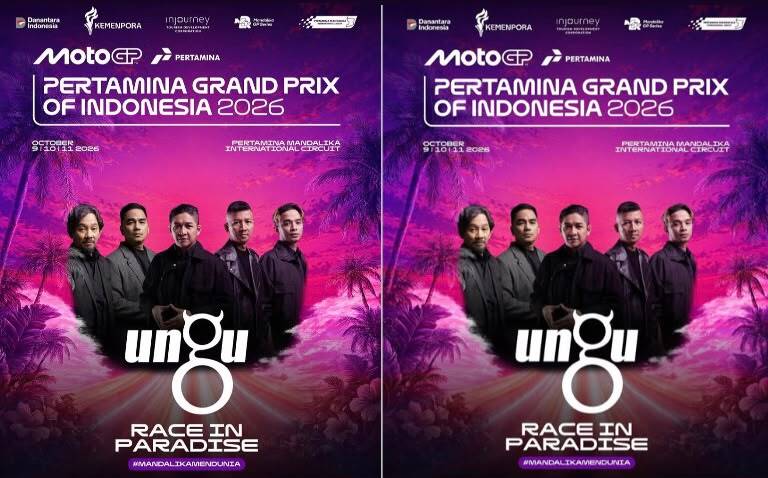 Pasha Cs Gantikan Juicy Luicy, Ungu Tampil di Hari Pertama MotoGP Mandalika