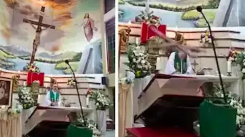 Salib Raksasa Jatuh saat Misa Live, Pastor di Ekuador Tewas Tertimpa