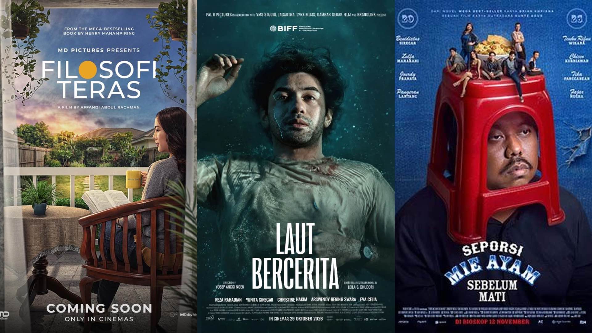 4 Novel Best Seller Indonesia Diangkat ke Layar Lebar, Tayang Mulai Oktober 2026