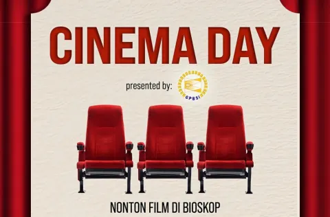 Catat Tanggalnya! Cinema Day 2026 Hadir 27 Oktober, Tiket Bioskop Maksimal Rp25 Ribu
