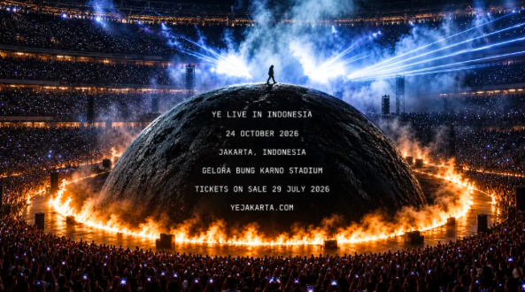 Ye Live in Jakarta di GBK Punya Panggung Unik, Globe Raksasa Jadi Salah Satunya
