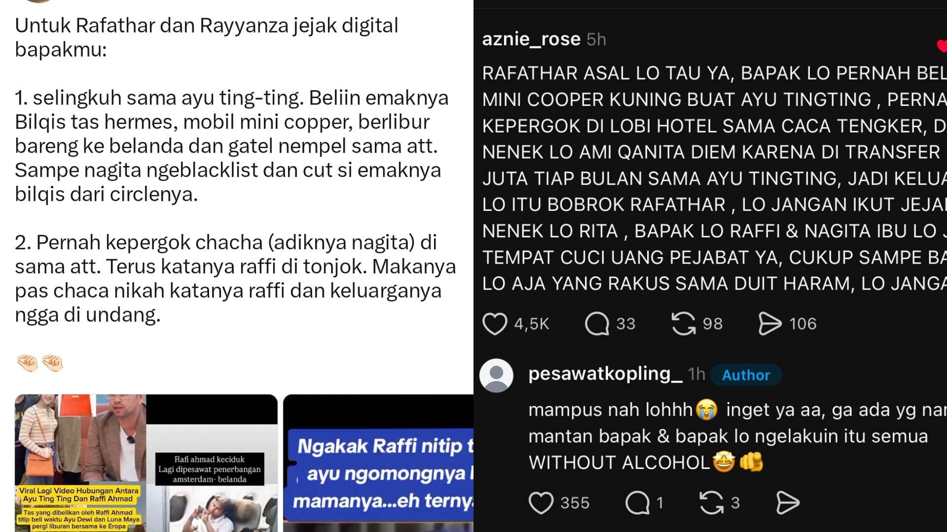 Jejak Digital Raffi Ahmad dan Ayu Ting Ting Kembali Viral, Rumor Lama hingga Cerita Amsterdam Diungkit