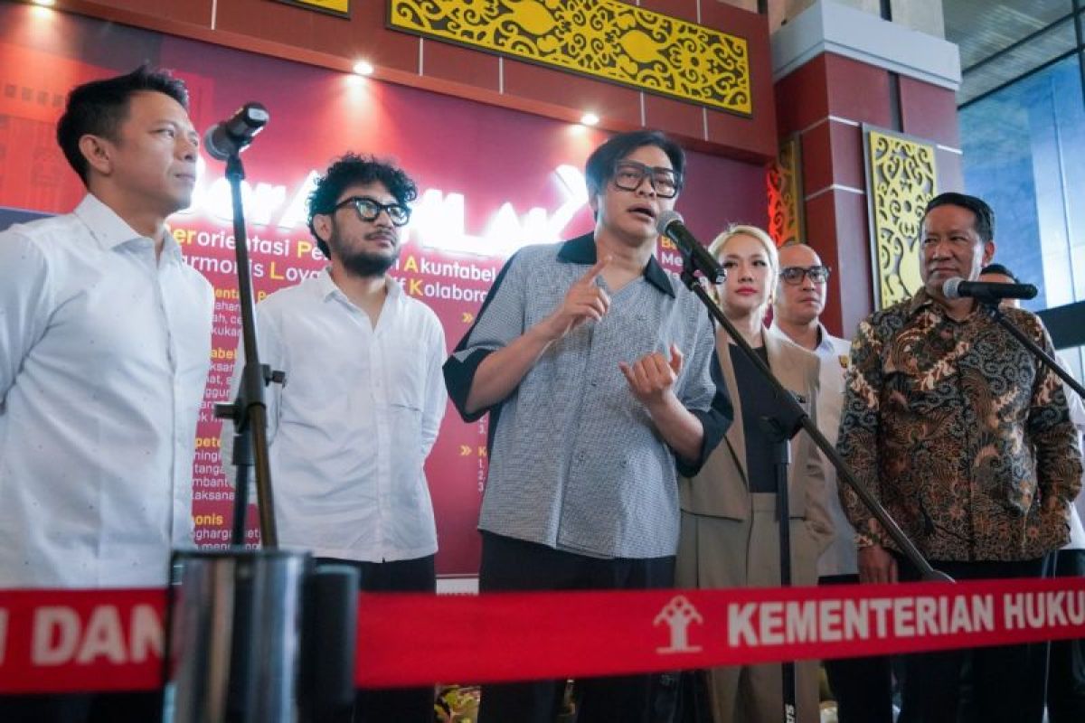 Bahas Sistem Royalti, Agnez Mo Bersama Sejumlah Musisi Tanah Air Temui Menkumham