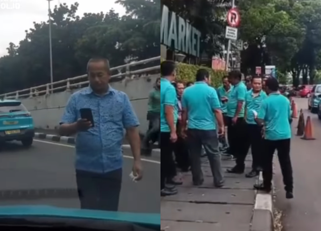 Cekcok Sopir Taksi BlueBird vs Xanh SM di Kalibata City, Begini Kronologinya!