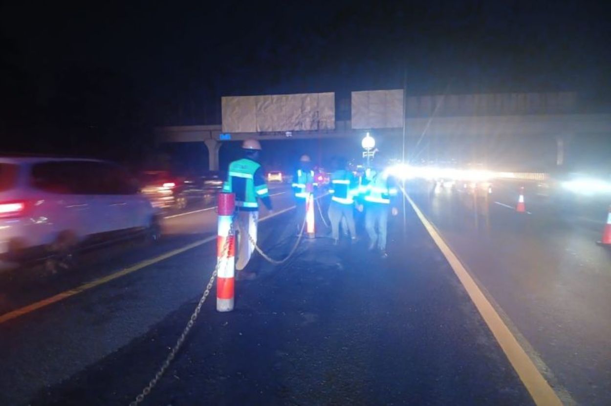 Contraflow Tol Japek Arah Jakarta Dihentikan Gegara Hal Ini