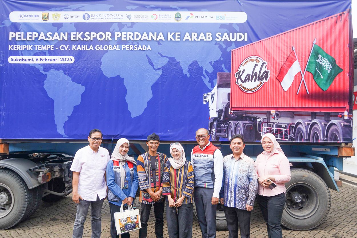 Dorong UMKM Mendunia, Pertamina Bawa Kripik Tempe Asal Sukabumi Tembus Pasar Arab Saudi 