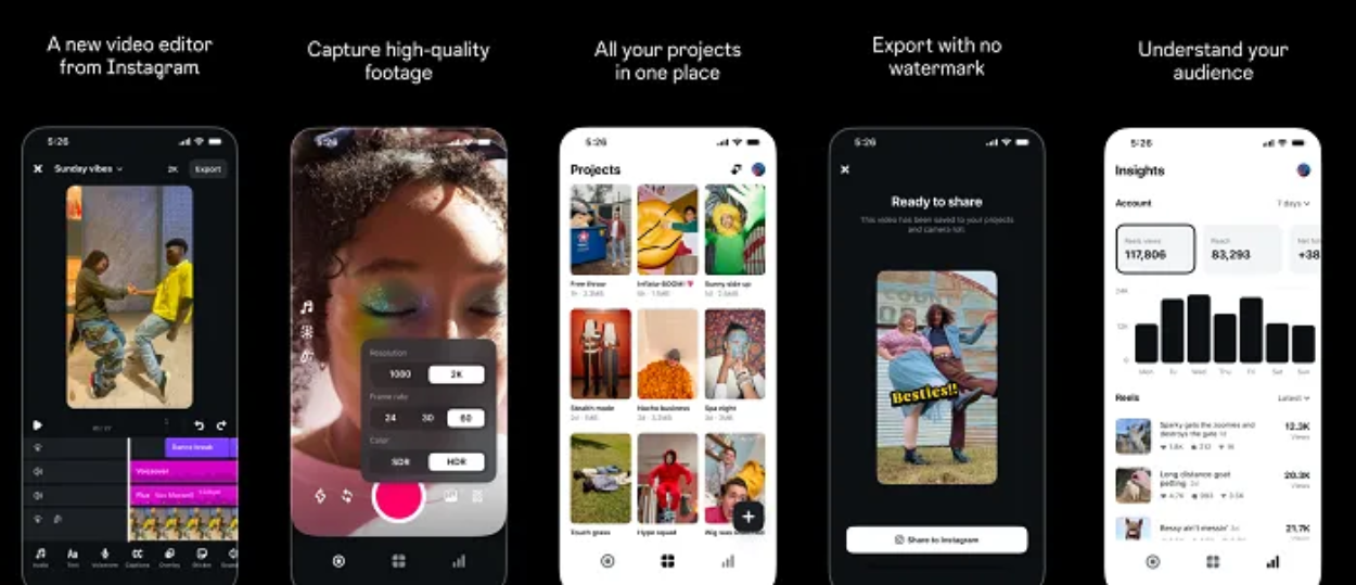 Instagram Kenalkan Aplikasi Baru ‘Edits’ yang Mirip dengan CapCut