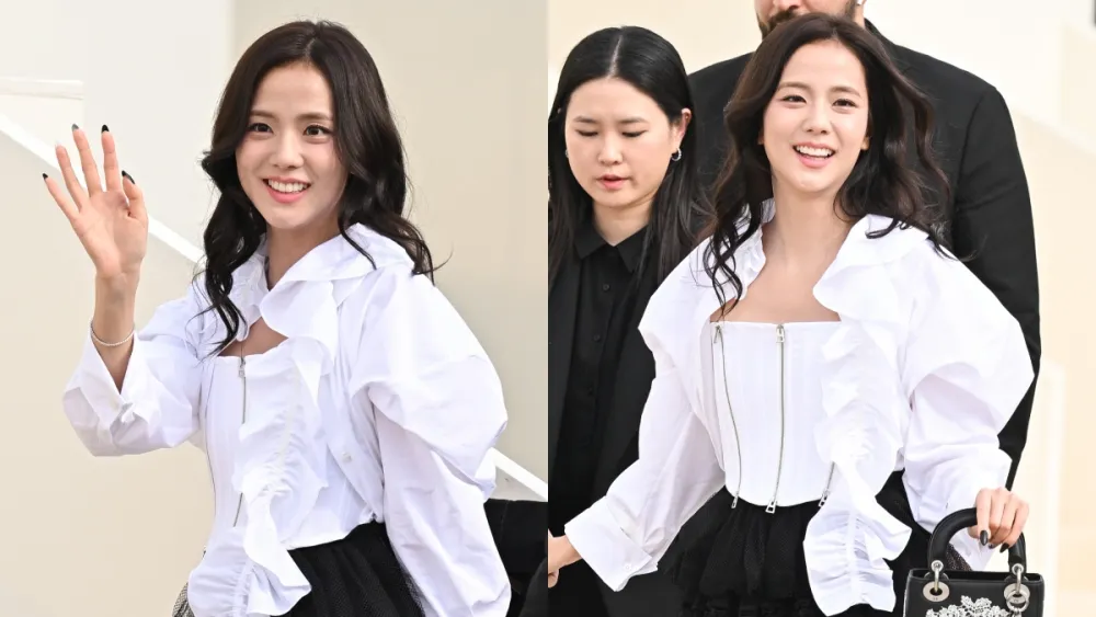 Jisoo BLACKPINK Hadiri Dior Fashion Show di Paris, Gayanya Bak Putri Modern!