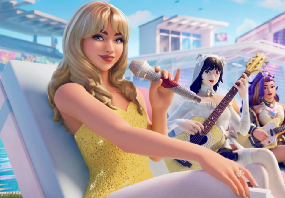 Sabrina Carpenter Jadi Skin Game Fortnite, Bisa Ngedance Bareng Sampai Tembak Batman Pakai Shotgun!
