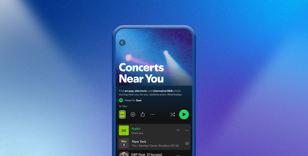 Spotify Rilis Fitur untuk Menemukan Konser Terdekat
