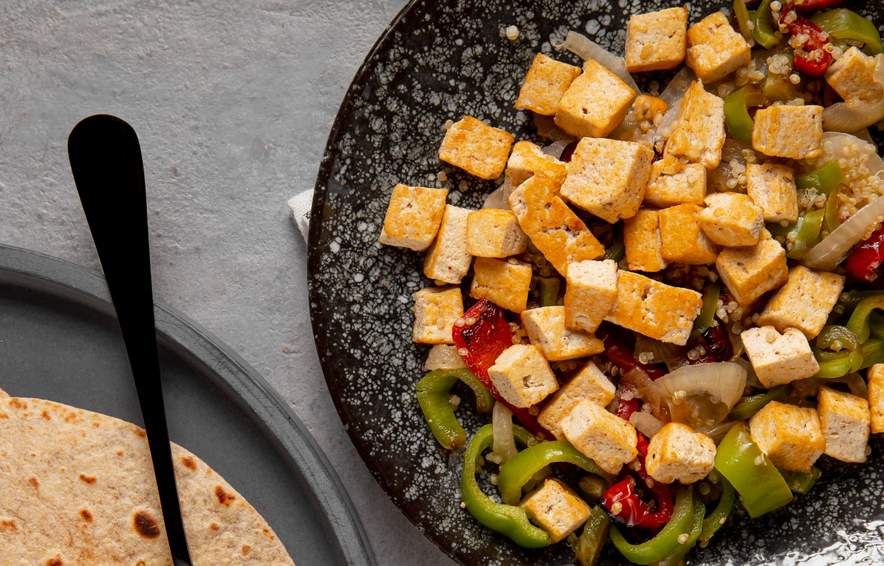 Tahu Panggang Pedas dengan Buncis dan Chile Crisp: Sensasi Gurih dan Renyah!