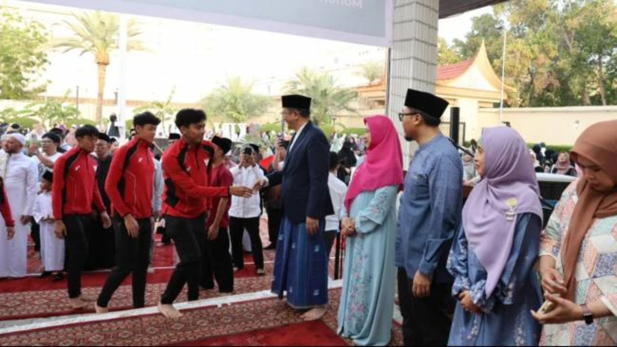 Timnas U-17 Rayakan Idulfitri Bersama Ribuan WNI di Jeddah