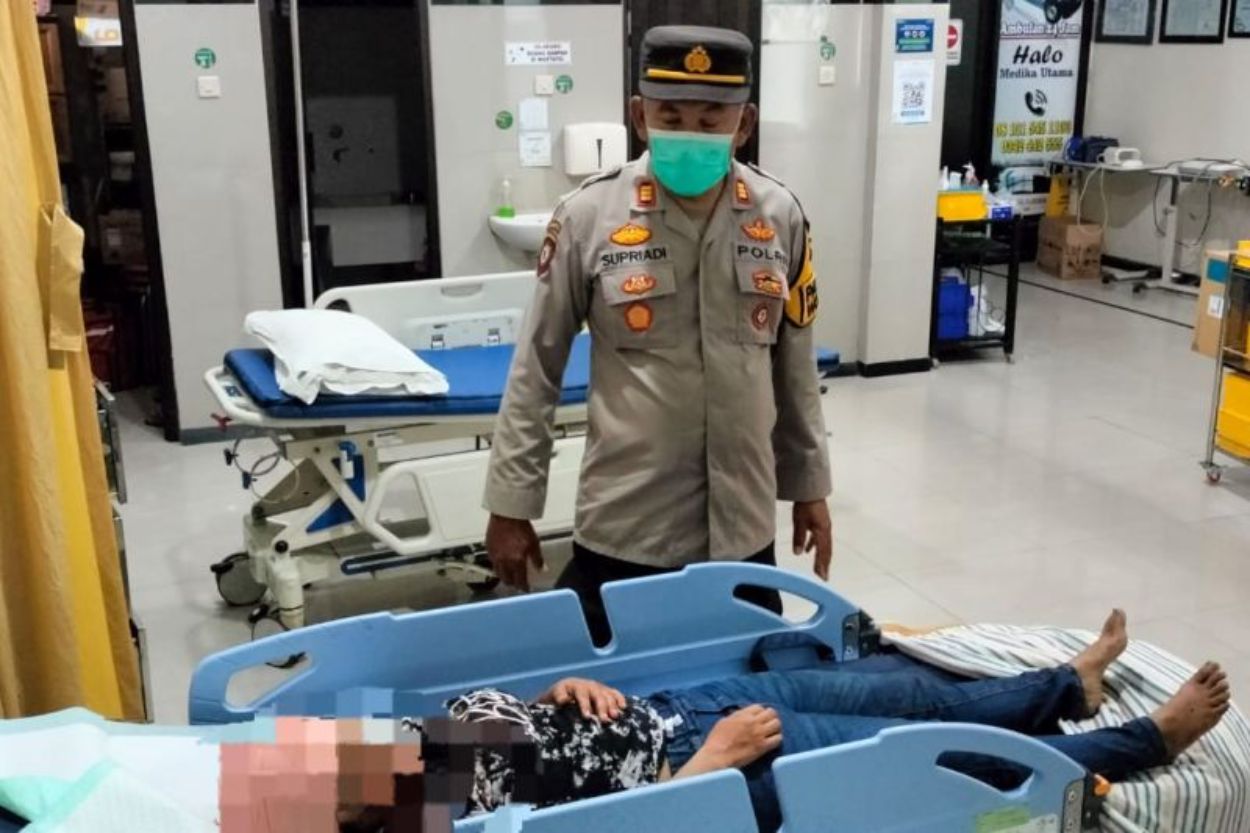 Viral! Polisi Usut Kasus Pria di Blitar Bacok Mantan Istri Gegara Rebutan Motor