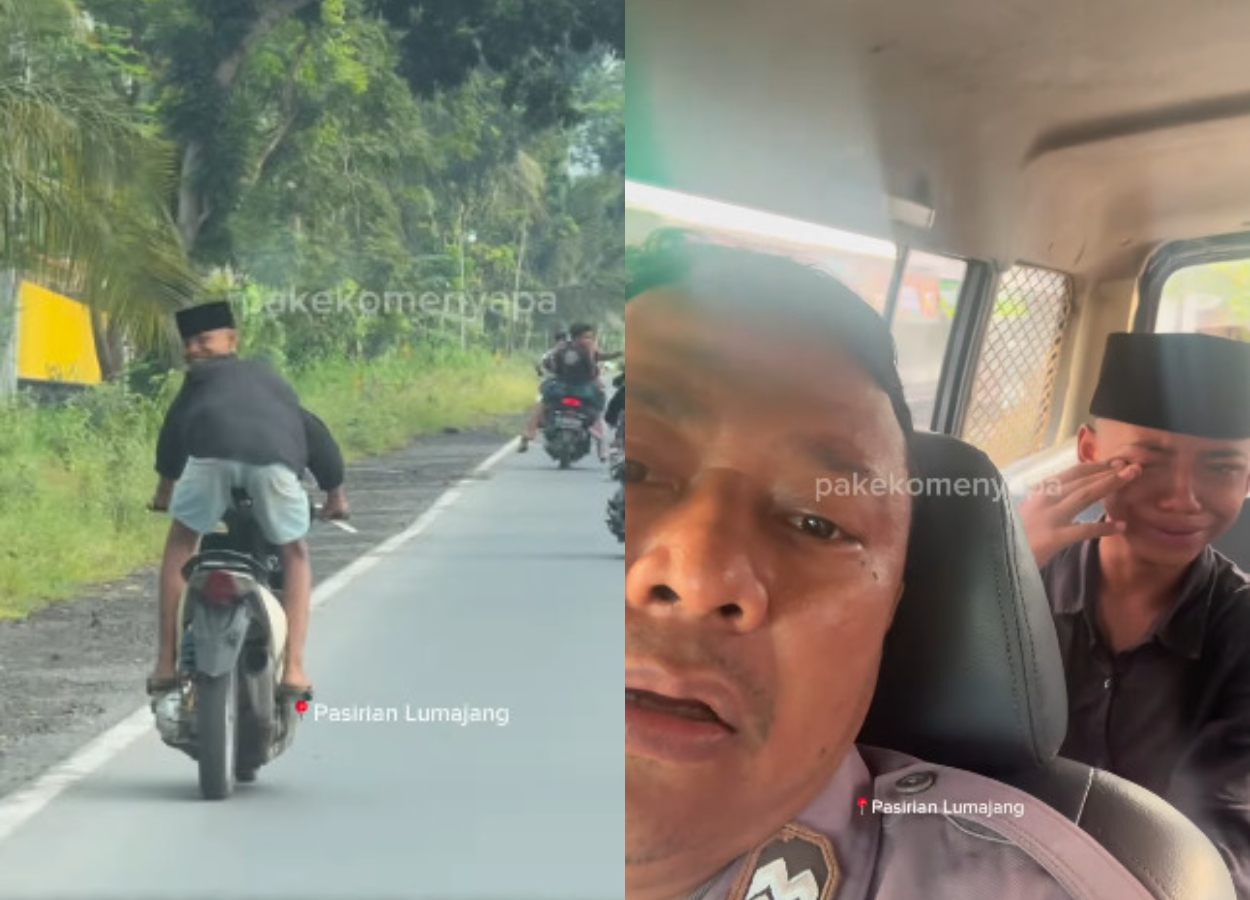Viral! Remaja di Lumajang Pamer Nyali Ejek Polisi, Nangis Kejer Saat Ditangkap!