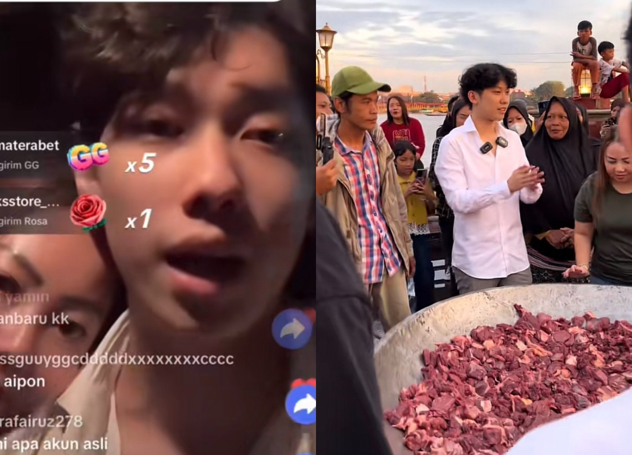Viral! Willie Salim Masak 200 Kg Rendang di Palembang, Eh Malah Ludes Sebelum Matang!
